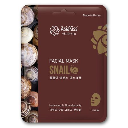 маска для лица ASIAKISS Snail essence  с экстрактом слизи утилки 25мл грудной эликсир фл 25мл