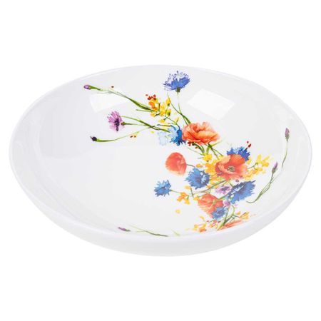 тарелка ZAPEL Fleurs des champs flowers 21,5см глубокая фарфор