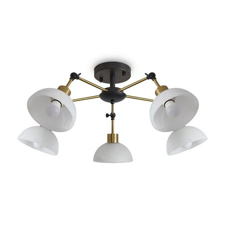 люстра потолочная FREYA Bessie E27 5х60Вт черный и белый бра freya bessie e27 1х60вт