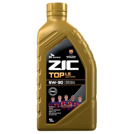 масло моторное ZIC TOP LS 5W-30 1л масло моторное mobil super 3000 x1 5w 40 1л