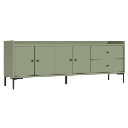 тумба ТВ Teravvio с закрытыми полками 1802х400х650мм нума ЛДСП