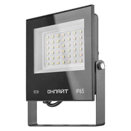 прожектор светодиодный ОНЛАЙТ 50Вт 1610Лм 6500К IP65 черный светодиодный чип 20вт 30вт 50вт 220в