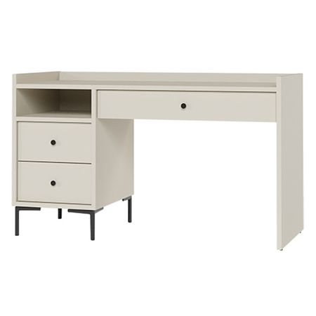 стол с тумбой Teravvio 1400х400х830мм серый шелк ЛДСП