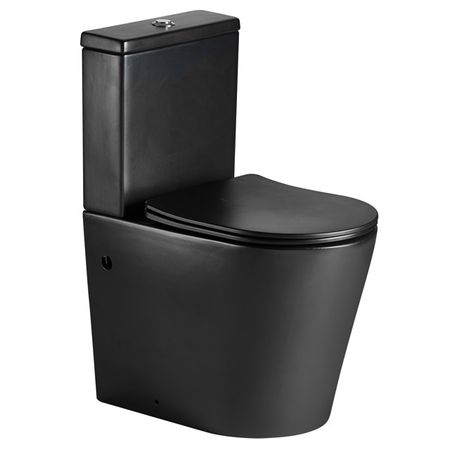 унитаз-компакт VITARTA Kraft горизонтальный выпуск черный