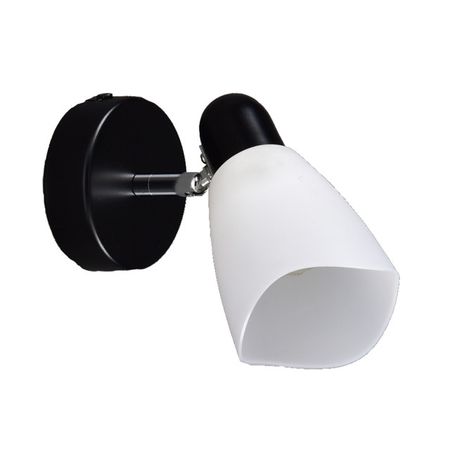 спот РОССВЕТ Розмари 1х20Вт Е27 металл черный люстра потолочная россвет люпин 5х20вт е27 белый металл пластик