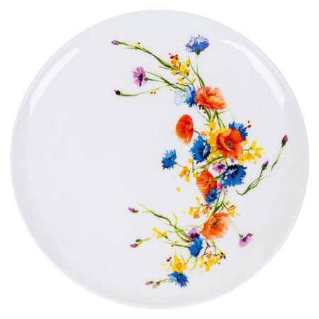 тарелка ZAPEL Fleurs des champs flowers 20,5см десертная фарфор