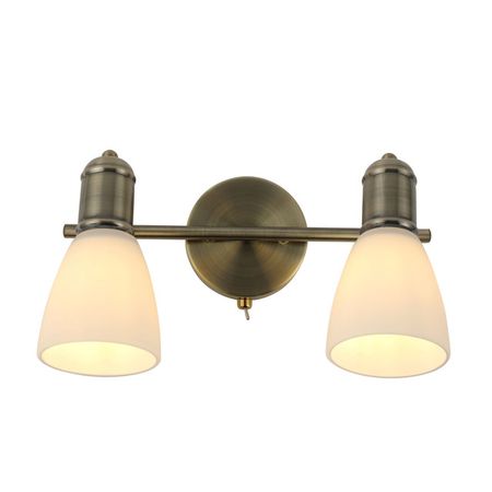 бра SCHAFFNER Frase E14 40Вт стекло металл бронза спот поворотный ritter artin gu10 40вт металл белый