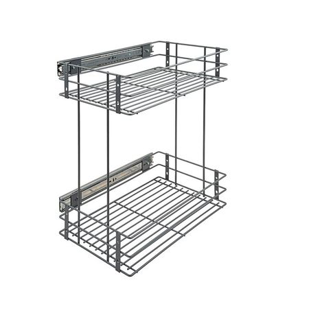 бутылочница Lemax 300мм с боковым креплением и доводчиком 450х251х470мм вулканический серый корзина с боковым креплением 2 уровня 440х155х500мм   с доводчиком