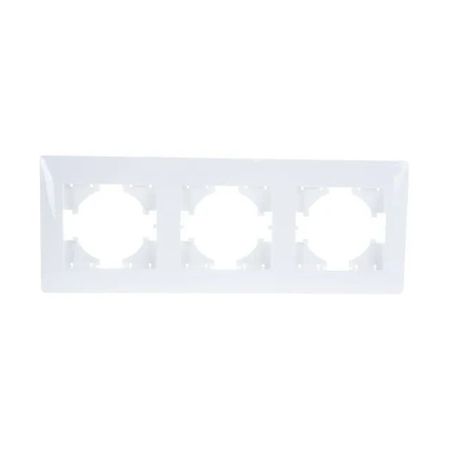 рамка 3 поста GUSI City горизонтальная белый рамка 4 поста gusi city горизонтальная серебро