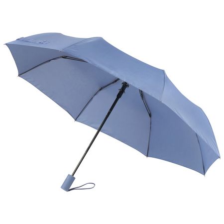 зонт женский полуавтомат 98см пластик голубой женский ветрозащитный складной зонт