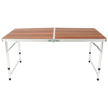 стол туристический складной 1200х600х700мм коричневый МДФ, алюминий ручка балконная ракушка алюминий коричневый