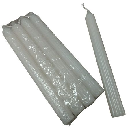 набор свечей 4шт 20х2см 7ч/г Ребристый белый без аромата свечей античные 3шт 22х2 2 белый 7ч без аромата