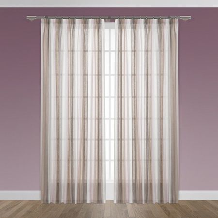 штора портьерная на шт.ленте CASSIA Палома имитация льна 200х270см сиреневая, арт.1027.00434