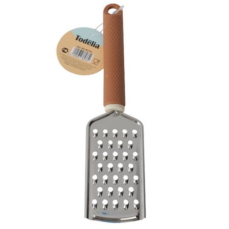 терка TODELIA Basic плоская 25см нерж. сталь, пластик, ТПР терка mallony nimbus 24см плоская без поддона нерж