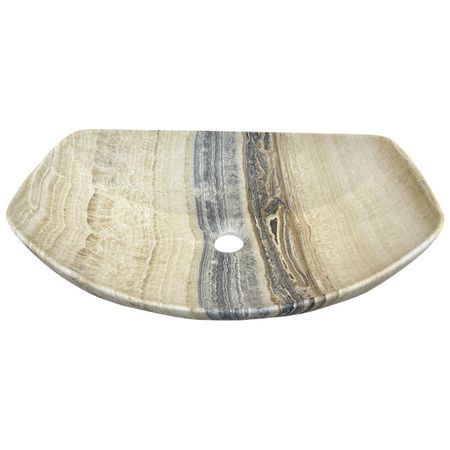 раковина накладная VITARTA 57х15х41см овальная бежевая