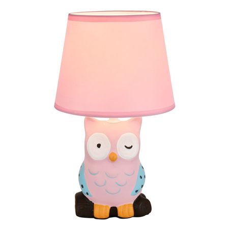 лампа настольная ESCADA Кидс 1х40Вт Е14 розовый лампа настольная rivoli chimera e14 40вт керамика ткань дерево