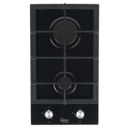 поверхность газовая OASIS P-GBD 2 конфорки закаленное стекло/чугун черный закаленное стекло для dodge charger challenger 2017 2021 экран gps навигации 8 4 дюймовая защитная пленка для экрана автомобиля устойчивая к царапинам