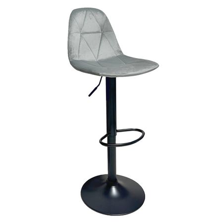 стул барный INGEMAR 440х470х990(1200)мм ткань/металл серый новые поступления мотоциклетных аксессуаров для bmw r1200rt r1250rt r1200r r 1250 rt r 1200 r t противоскользящая термоусадочная ткань