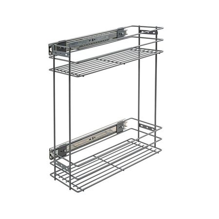 бутылочница Lemax 200мм с боковым креплением и доводчиком 450х156х470мм вулканический серый корзина с боковым креплением 2 уровня 440х155х500мм   с доводчиком