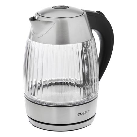 чайник ENERGY E-224 2200Вт 1,8л стекло/металл серебристый чайник vitek vt 1139 2200вт 1 8л металл