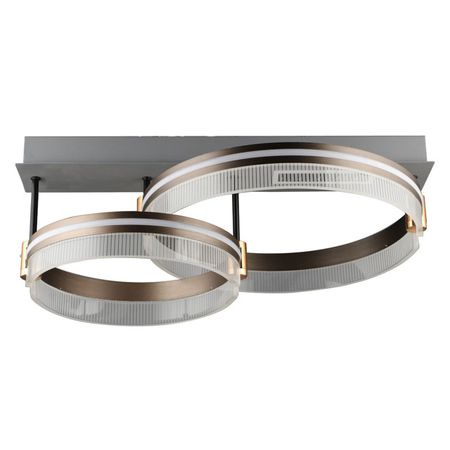 люстра потолочная светодиодная DECITY Драйв 2х31вт+2х43Вт+5Вт LED пульт акрил серый люстра потолочная светодиодная decity драйв 2х31вт 2х43вт 5вт led пульт акрил серый