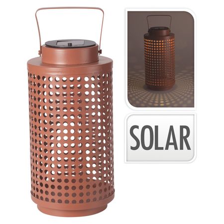 светильник садовый KOOPMAN 14,5х14,5х23,5см солнечная батарея коричневый металл мини солнечная панель ecoflypower 2в 200ма