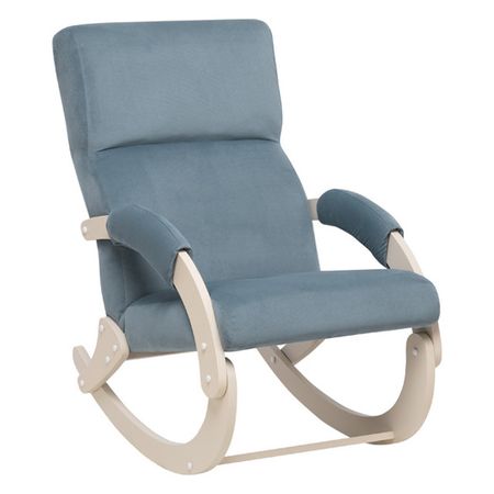 кресло-качалка Leset Sonara 580х950х870мм слоновая кость/голубой кресло качалка leset милано 685x800x1000мм орех бежевое