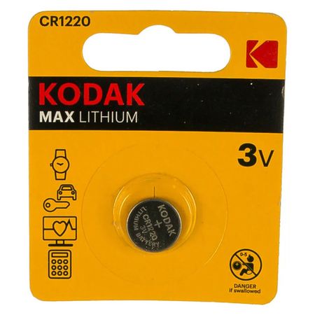 батарейка KODAK CR1220 блистер 1шт батарейка kodak lr06 aa блистер 2шт