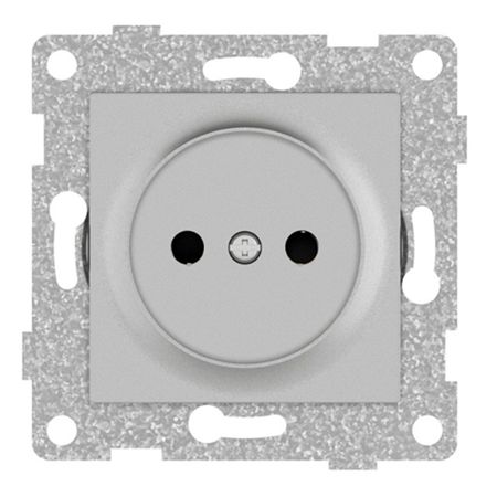 розетка 1 пост GUSI Ugra С11 б/з с з/ш серебро розетка 1 пост gusi ugra с з с крышкой с ш белый