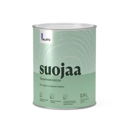 масло для террас и садовой мебели TALATU Suojaa 0,9л, арт.S1216003001 масло для террас лестниц и мебели linnimax прозрачный 2 5 л