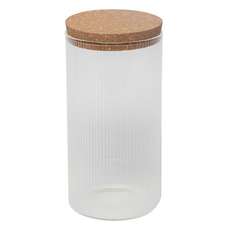 банка для продуктов TODELIA Simplicity 1,3л круглая стекло, пробка, силикон банка для продуктов todelia simplicity 1 6л круглая стекло пробка силикон