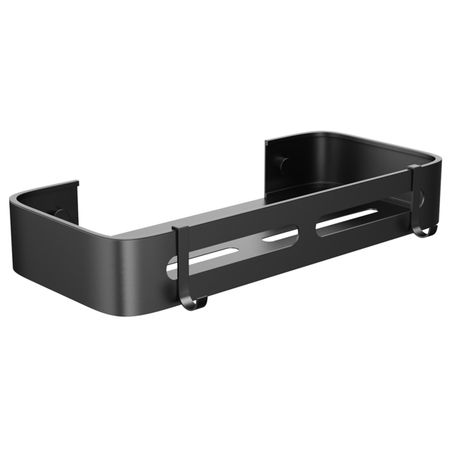 полка для ванной прямая 1-ярусная FORA Axe 5х14х31,5см черная нержавеющая сталь