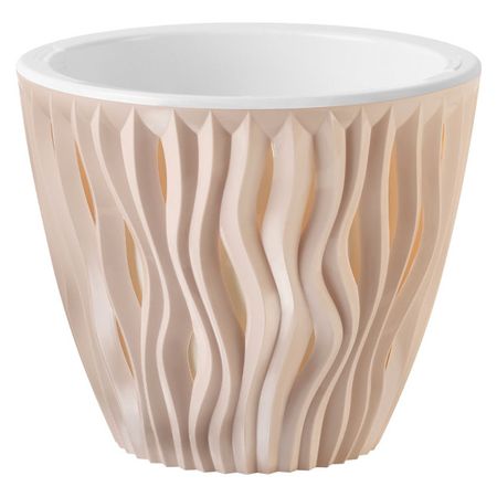 кашпо Вдохновение 1,6л d16 пудровый пластик кашпо декоративное элластик пласт loft 800х300х300 мм с дренажной вставкой 50 л белое