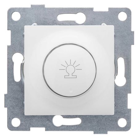 диммер поворотный GUSI Ugra 500Вт с накладкой и воротком белый плата драйвера инвертора 500вт 12в 220в