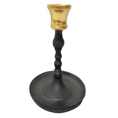 подсвечник MAXIJOY 13х13х14см алюминий черный колпак новогодний maxijoy с дедом морозом и елочками 29х40см красный