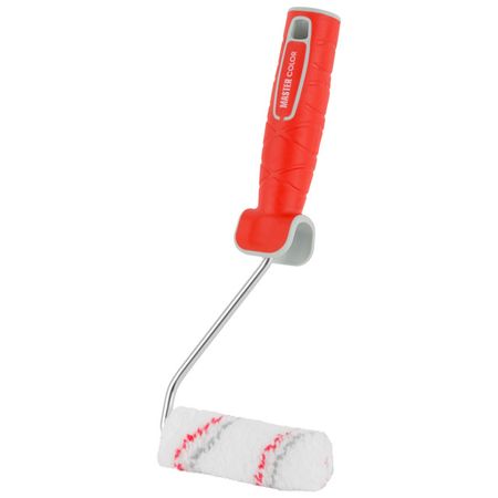 валик с ручкой Master Color полиамид 100мм ворс 12мм отв.6мм, арт.30-1067 валик с ручкой угловой decor полиамид ворс 12мм арт 300 2160