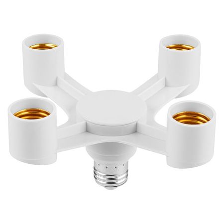 патрон TDM разветвитель 4хЕ27 белый корпуса разъемов sm 2 54 your cee 10 пар