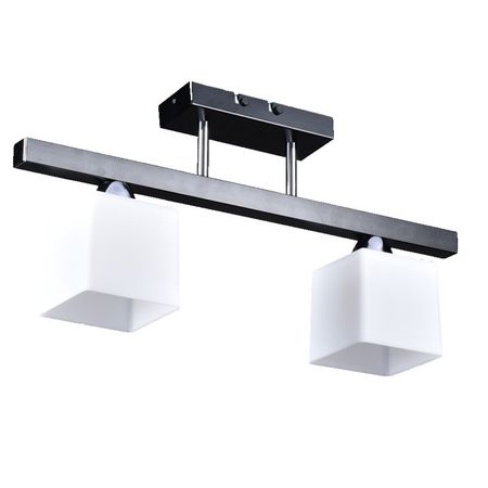 люстра потолочная РОССВЕТ Сегмент 2х20Вт E27 металл черный люстра потолочная россвет вьюн 2х20вт е27 металл пластик белый