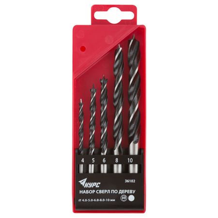 набор сверл по дереву КУРС 5шт xcan мини сверл для печатных плат 50 шт
