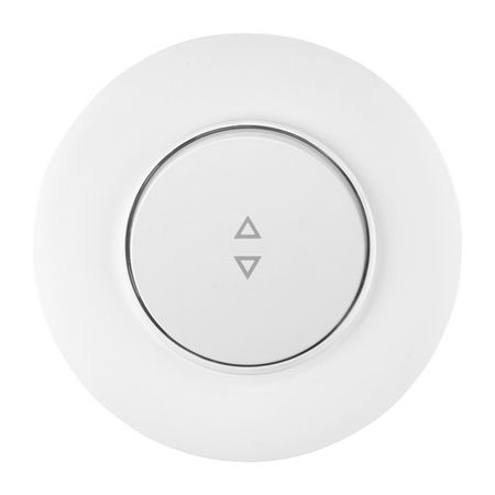 переключатель 1-клавишный BYLECTRICA Прованс проходной круг белый переключатель 2 клавишный iek brite проходной 10а белый