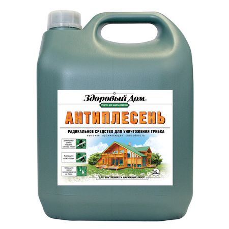 средство деревозащитное ЗДОРОВЫЙ ДОМ от плесени 3,5кг, арт.0007090 средство деревозащитное тонотекс 0 9л палисандр мокко арт 66335005
