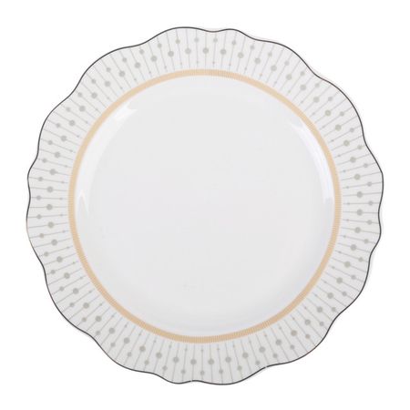 тарелка TODELIA Вдохновение 21,5см десертная костяной фарфор
