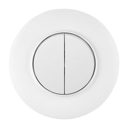 выключатель 2-клавишный BYLECTRICA Прованс круг белый