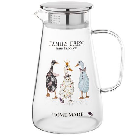 кувшин LEFARD Family Farm 1,4л стекло подвесок коломеев сказка 10 90мм 2шт стекло мультиколор