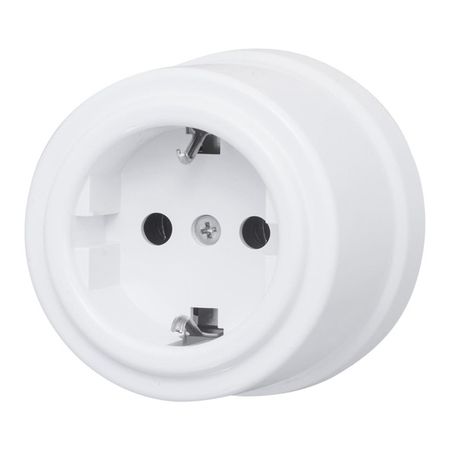 розетка 1 пост BIRONI Лизетта с заземлением белый разъемов powercon nac3fca nac3fcb 20 шт 20а 250в