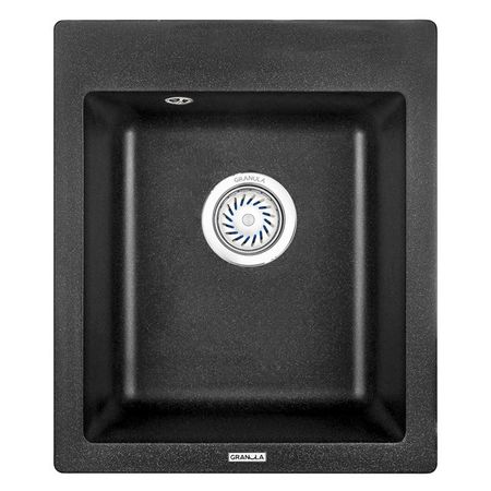 мойка GRANULA 415х490х195мм черная кварц мойка granula 465х510х200мм пирит кварц