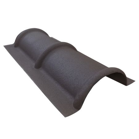 элемент коньковый РЕНОПЛАСТ 660х370х3,5мм шоколадный лист кровельный ренопласт 790х680х3 5мм шоколадный