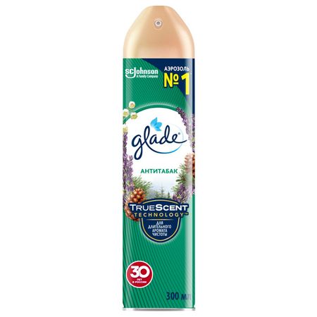 освежитель воздуха GLADE Антитабак 300мл аэрозоль крахмал chirton 300мл аэрозоль