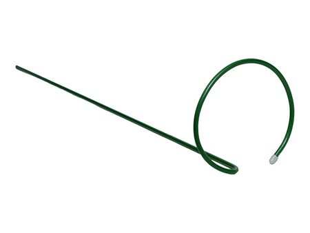 опора для поддержки растений круг 25х120см металл в ПВХ кустодержатель 30х70см металл в пвх зелёный