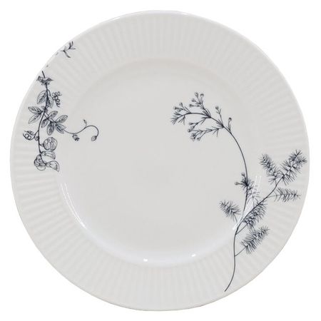 тарелка TODELIA Porcelain 20см десертная костяной фарфор